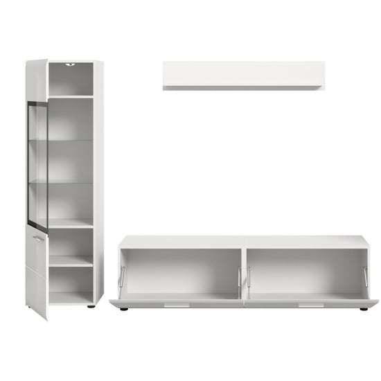 Furnilux Moderne 3-delige woonkast vitrine-kast en wandkast compact design - Image 2