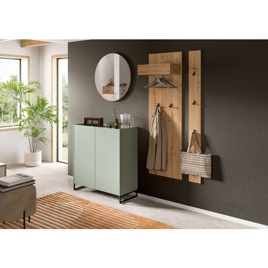 Furnilux Modulaire garderobecombinatie 4-delige set met spiegel en schoenenkast op - Image 3