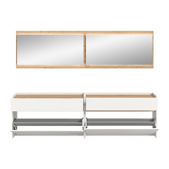 Furnilux Moderne garderobecombinatie met led-verlichting 4-delige set met spiegels en - Image 4