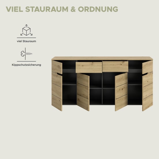 Furnilux Moderne ladekast op wielen stijlvolle opbergoplossing voor hal of garderobe - Image 5