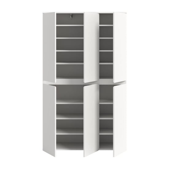 Furnilux Universele opbergkast in 14 planken en kleiderstang 105x175x37 cm - Image 6