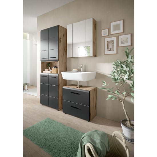Furnilux Moderne 3-delige badcombinatie in en eiken 135x185 cm stijlvolle - Image 5