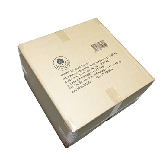 4gardenz ® parasolvoet-tegels vulbaar 120 kg – 4-delige set voor zweefparasols en - Image 4