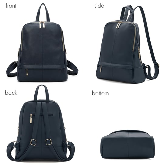 Women's Fashion Backpack With Anti Theft Zipper in Navy - Image 5