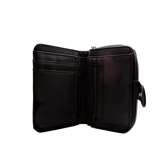 Women’s Genuine Leather Purse, RFID Wallet in Black - Image 4