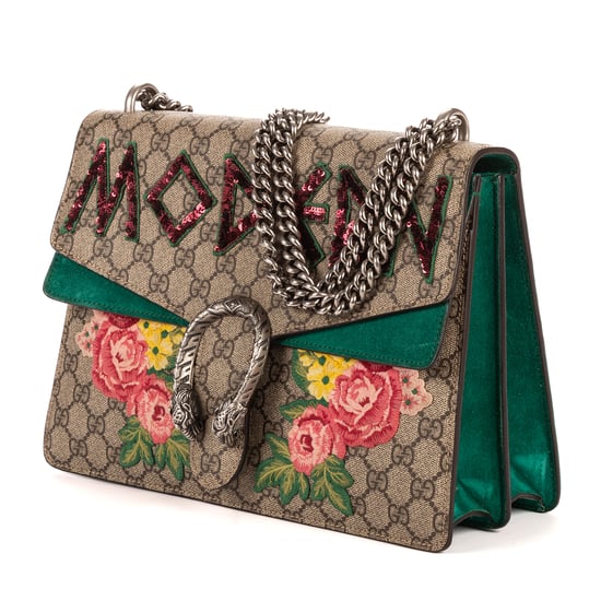 Dionysus Modern Sequin & Floral Embroidery Medium Schoudertas - Image 2