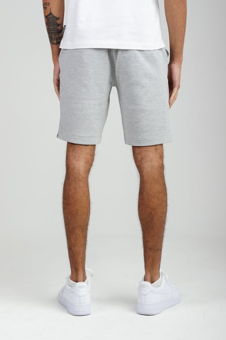 Light Grey Piqué Fleece Shorts - Image 2