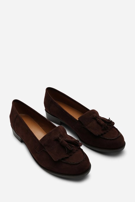 Where's That From Avani Flatform Slip On Loafers Shoes With Tassel - Image 4