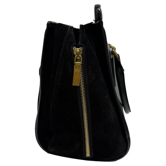 Alexander Mcqueen Heroine Lasercut Accent Tote Bag in Black Calf Leather - Image 5