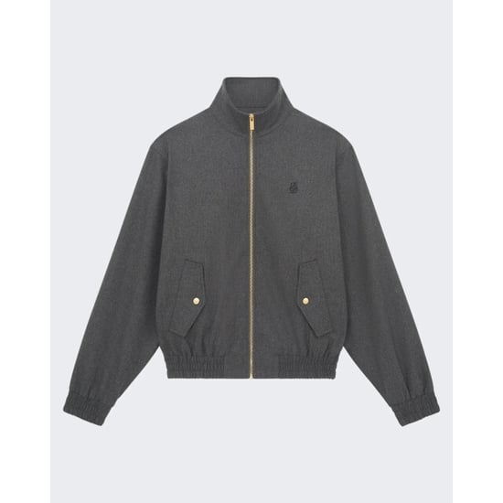 Drole De Monsieur Heren flanelle trackjacket grijs - Image 1