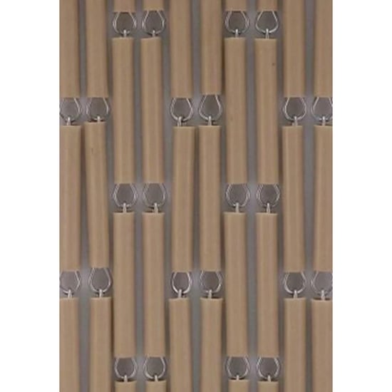 Vliegengordijnenexpert Vliegengordijn hulzen zand 90 x 210 cm op het kozijn - Image 4