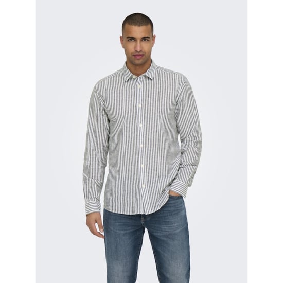 Only & Sons Onscaiden life ls stripe linen dessin - Image 3