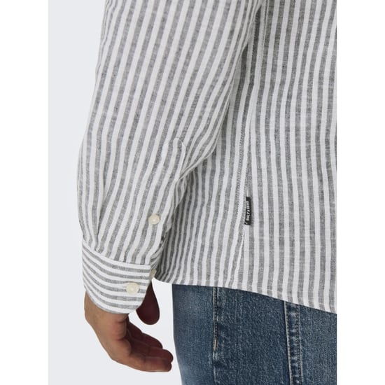 Only & Sons Onscaiden life ls stripe linen dessin - Image 6