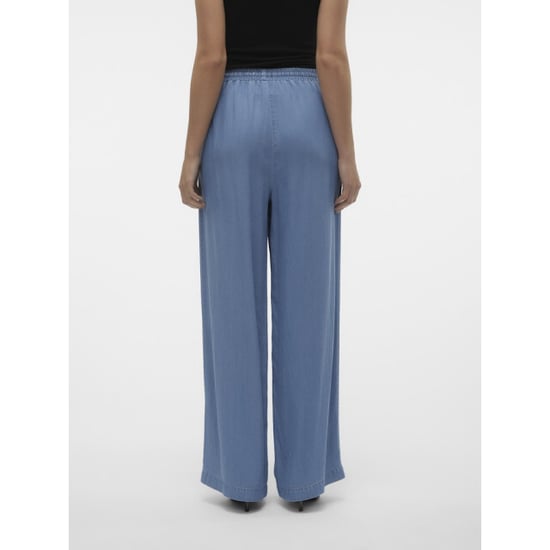 Vero Moda Vmbree hw long loose tencel pants ga blue denim - Image 4