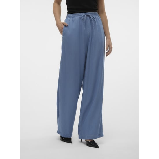 Vero Moda Vmbree hw long loose tencel pants ga blue denim - Image 5