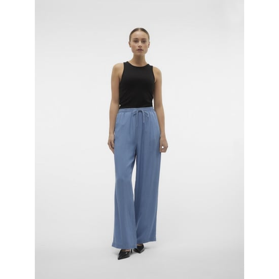 Vero Moda Vmbree hw long loose tencel pants ga blue denim - Image 6