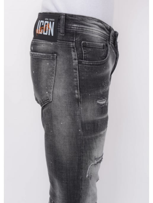 Local Fanatic Distressed jeans stonewash slim fit - Image 3