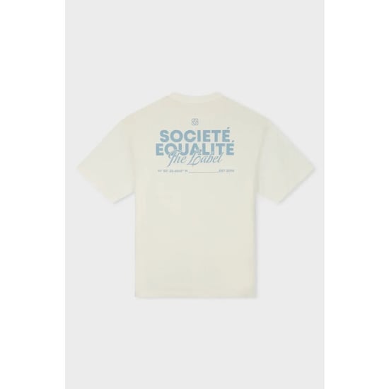 Equalité Equalité societé 2.0 oversized tee light blue off - Image 1