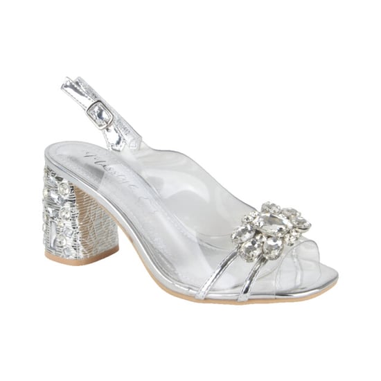 Laura Vita Marlen 03 argent dames sandalen gekleed - Image 1
