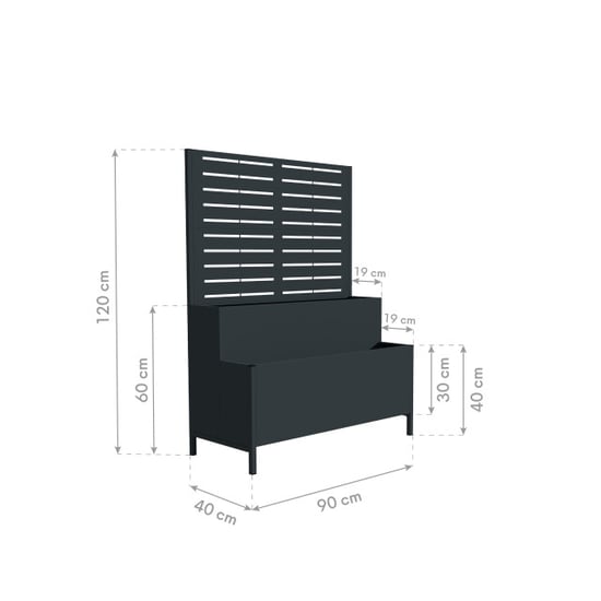 Westmann Dekora 5 plantenbak met klimrek 40x90x120 cm - - Image 3