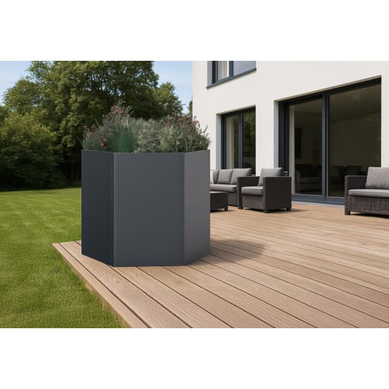 Westmann Varia verhoogde plantenbak zeshoekig metaal 100x52 cm - - Image 6