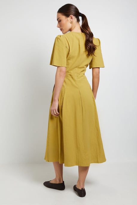 Principles Contrast Stitching Fit & Flare Midi Dress - Image 3