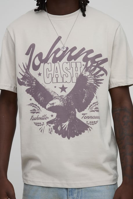 Regular Johnny Cash License Print T-shirt - Image 3