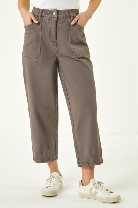 Petite Pocket Front Cropped Jeans - Image 4