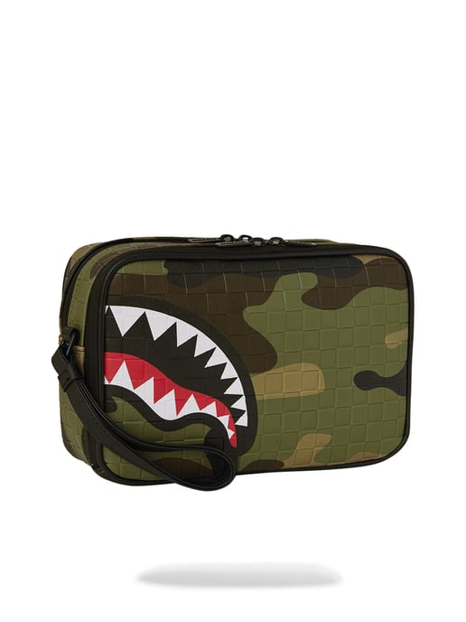 Sprayground Woodland Camo Check Toiletry Bag - Image 2