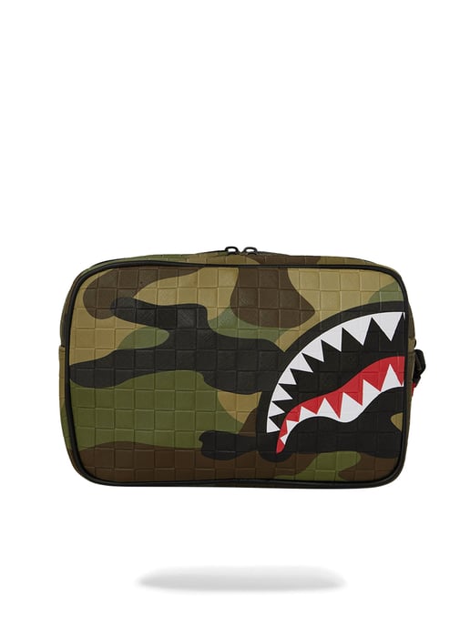 Sprayground Woodland Camo Check Toiletry Bag - Image 3
