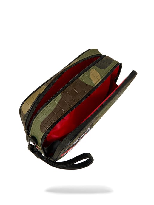 Sprayground Woodland Camo Check Toiletry Bag - Image 4