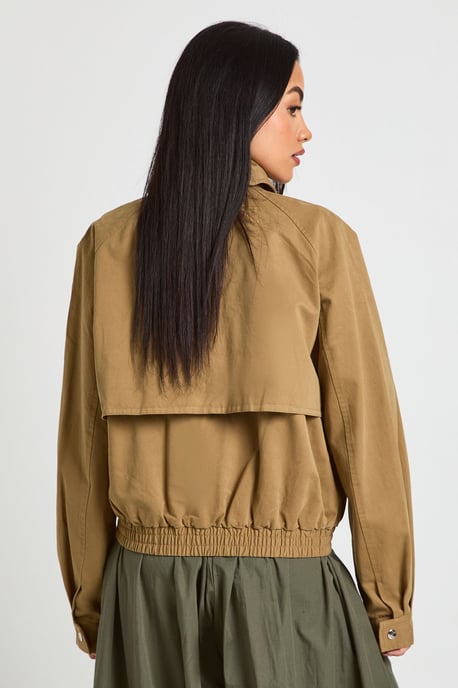 Funnel Neck Bomber Jacket - Image 2
