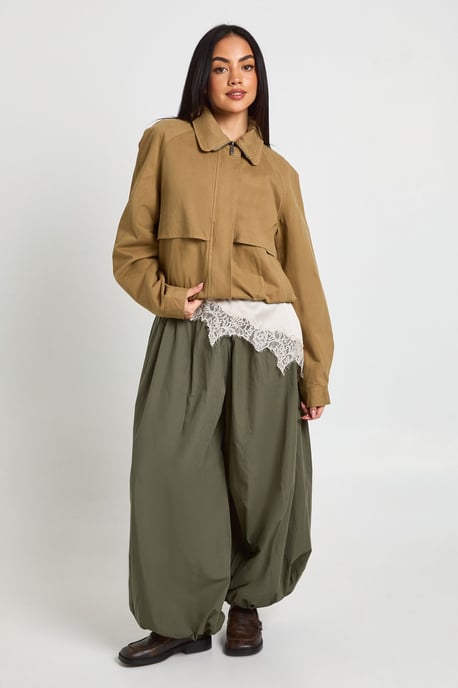Funnel Neck Bomber Jacket - Image 3
