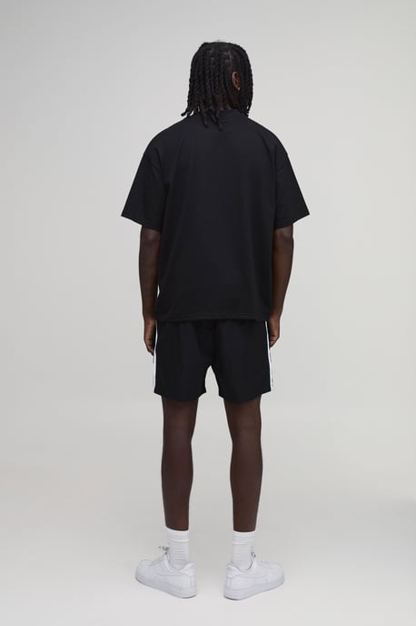 Relaxed Short Length Side Stripe Nylon Short - Image 2