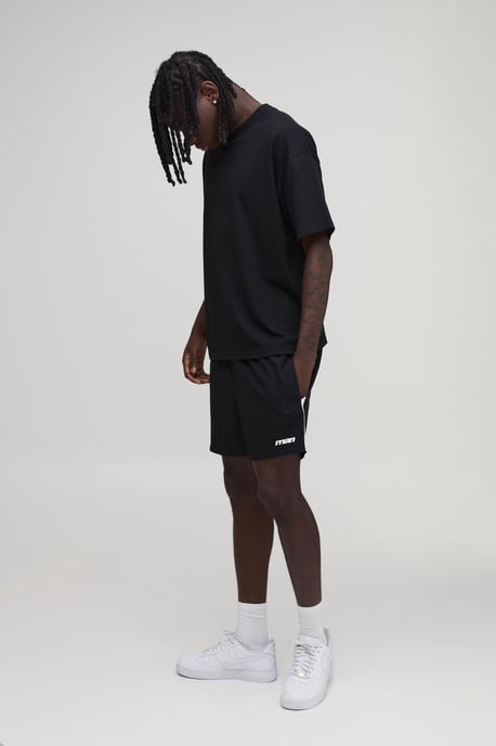 Relaxed Short Length Side Stripe Nylon Short - Image 4