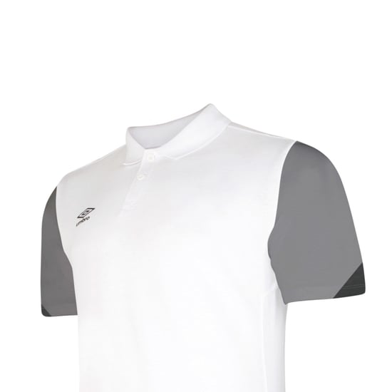 Umbro Kinder/Kinder Total Training Poloshirt (Wit/Titanium/Zwart) - Image 2