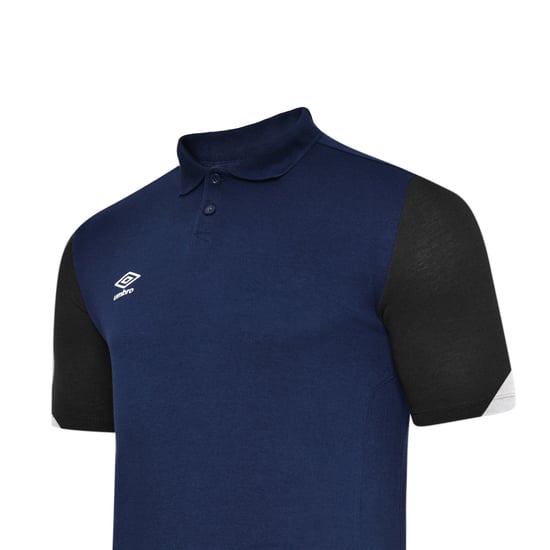 Umbro Kinder/Kinder Total Training Poloshirt (Marine/Donkerblauw/Wit) - Image 2