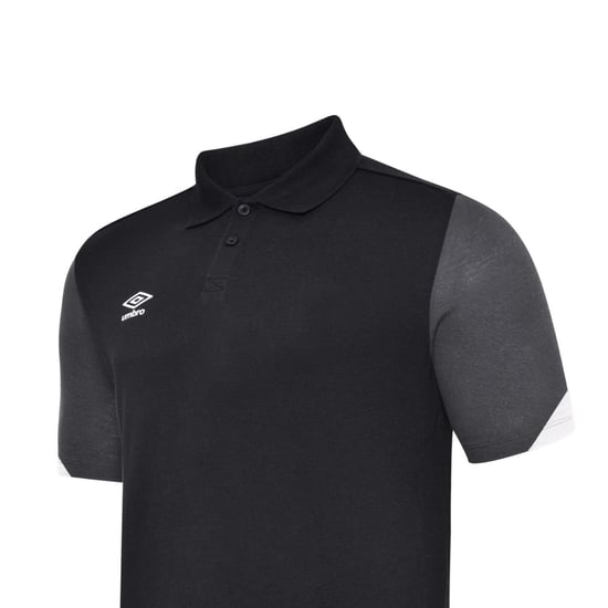Umbro Kinder/Kinder Total Training Poloshirt (Zwart/Wit/Carbon) - Image 2