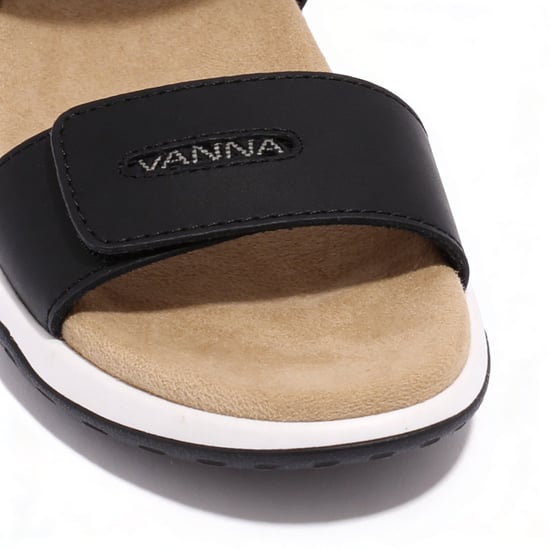 Free Spirit Grenada Womens Cross Strap Sandals Black - Image 4