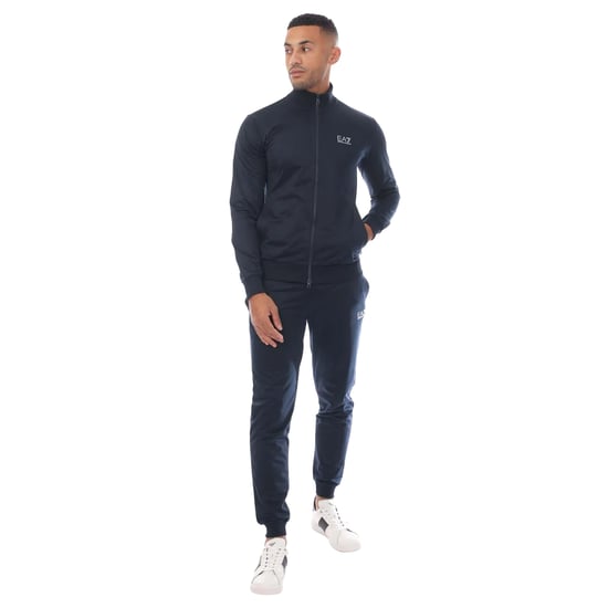 Emporio Armani Heren EA7 Tracksuit met volledige rits (Marine) - Image 1