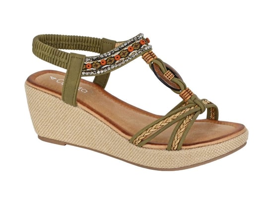 Cipriata Gioela Womens Slingback Sandals Khaki - Image 1