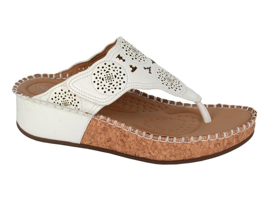 Cipriata Corina Womens Toe-post Sandals White - Image 1