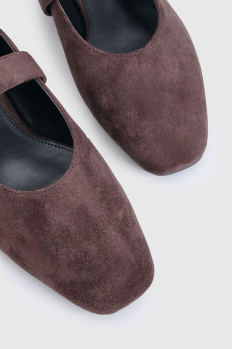 Faux Suede Ballet Flats - Image 5