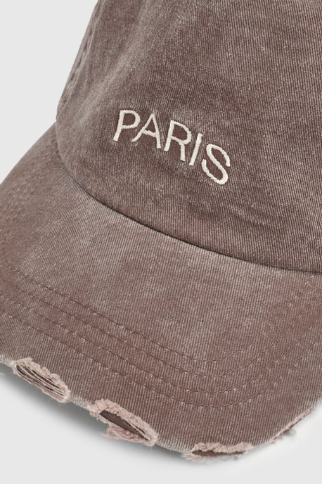 Chocolate Distressed Cap - Image 3