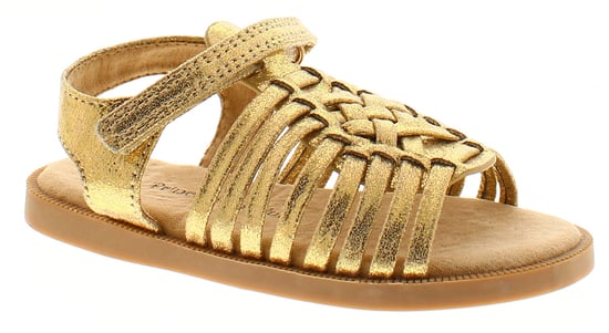 Princess Stardust Girls Sandals Younger Girls Gladiator Strappy zola gold - Image 1