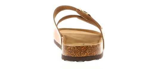 Platino Womens Flat Sandals Mules Zing Slip On brown - Image 4
