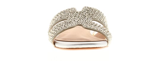Apache Womens Flat Sandals Shimmering Rhinestones Fifi Slip On silver - Image 3