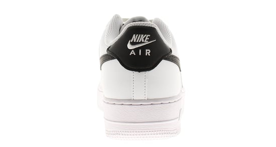 Nike Junior Boys Trainers Air Force 1 Bg Leather Lace Up white black - Image 4