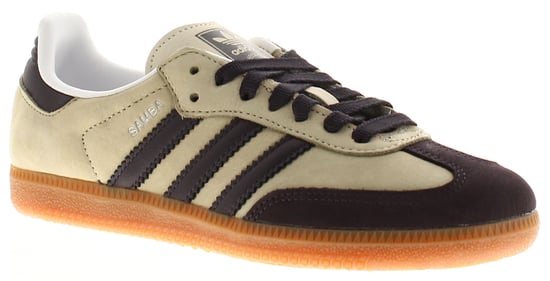 Adidas Originals Womens Trainers Samba Og Suded Putty Grey Black - Image 1