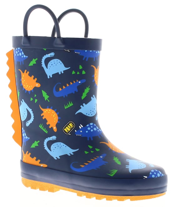 Dinosaur Hunters Childrens Wellies DH Rocky navy - Image 1